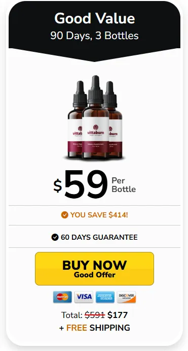  VittaBurn 3 bottles